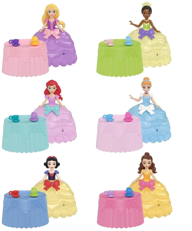 Alt view image 5 of 7 - Mattel Disney Princess Toys, Small Doll Cupcake Reveal with 5 Surprises Including Doll & 2 Tea Party Accessories, Inspired by Movies (Dolls May Vary)
