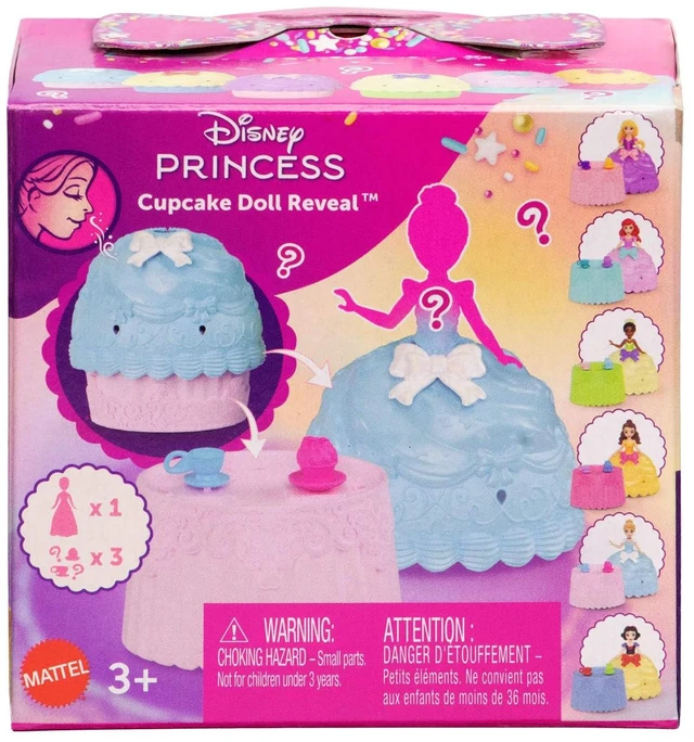 Alt view image 7 of 7 - Mattel Disney Princess Toys, Small Doll Cupcake Reveal with 5 Surprises Including Doll & 2 Tea Party Accessories, Inspired by Movies (Dolls May Vary)