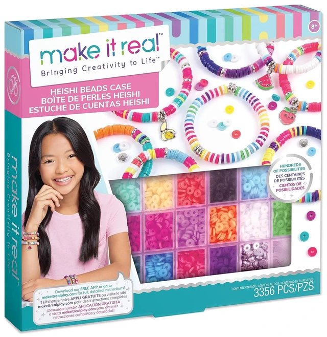 Main image of Make it Real Heishi Bead Kit - Square Box 1741