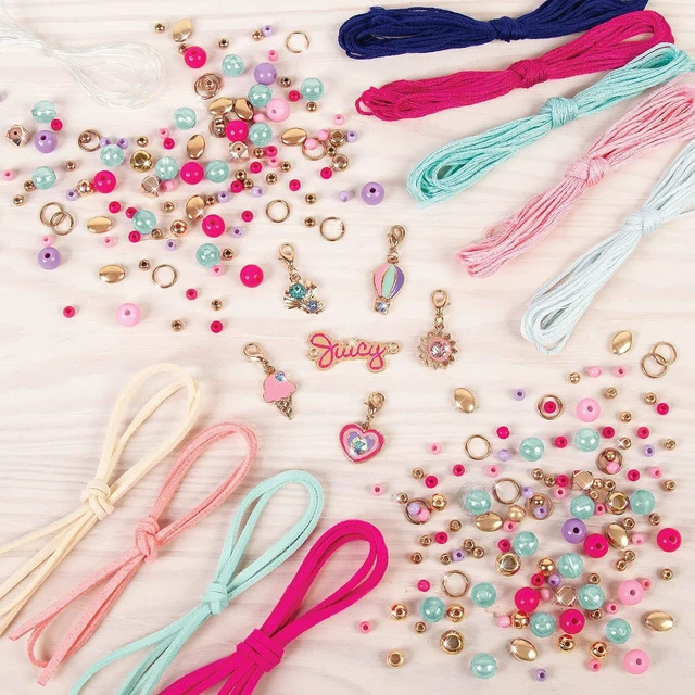 Alt view image 4 of 7 - Make It Real - Juicy Couture 2 in 1 - Crystal Starlight & Sunshine Bracelet Kits Bundle - DIY Charm Bracelet Making Kit for Girls with Swarovski Crystal Charms & Beads - Makes 15 Bracelets