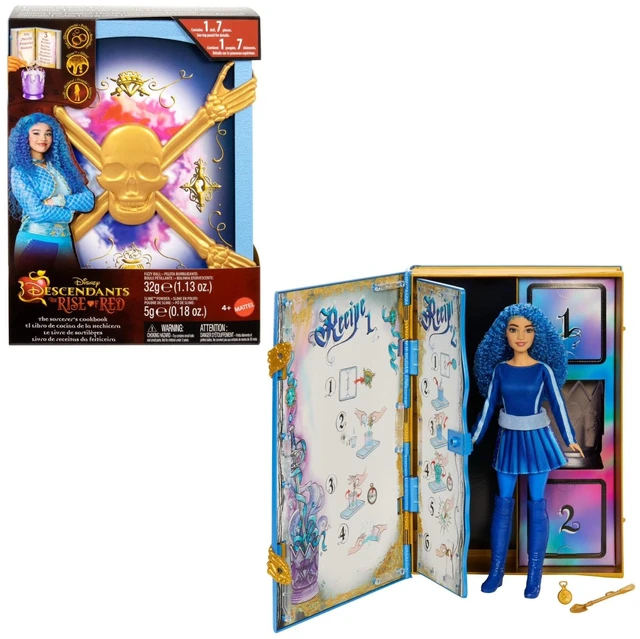 Main image of Disney Descendants: The Rise of Red The Sorcerers Cookbook with Doll