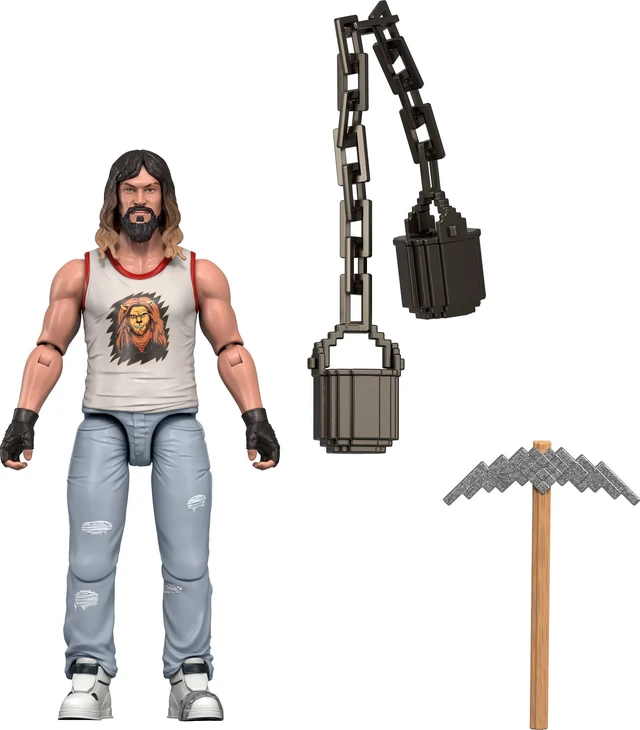 Main image of Mattel Minecraft Action Figure & Accessories Set, Garrett Posable Character Collectible Inspired by a Minecraft Movie, 3.25-inch Scale