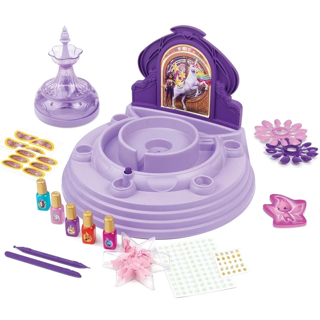 Alt view image 3 of 7 - Make It Real: Unicorn Academy: Star Stables Fountain Nail Spa - Design Unicorn Manicures, Bubbling Water Confetti Soak, Polish & Glow Decals, Kids 6+