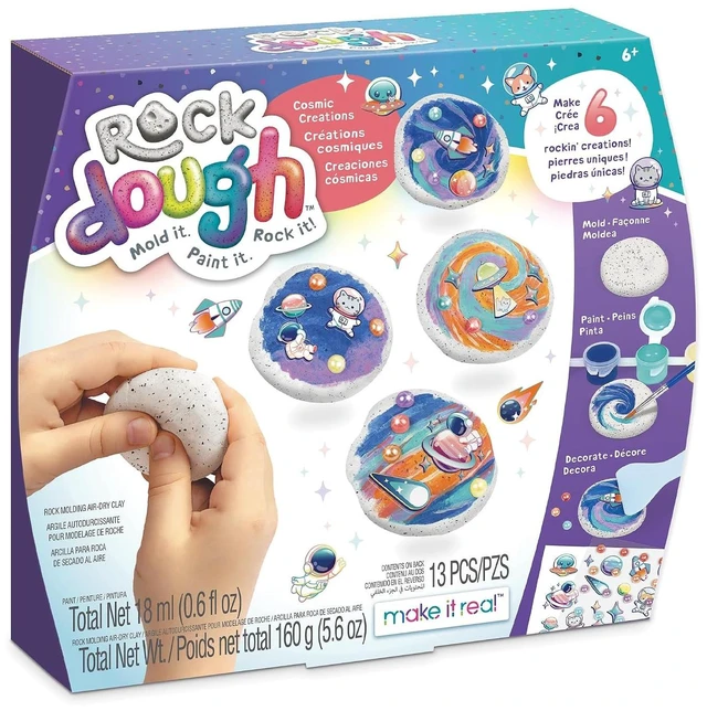 Main image of Make It Real Rock Dough Cosmic Creations Rock Molding Air-Dry Clay