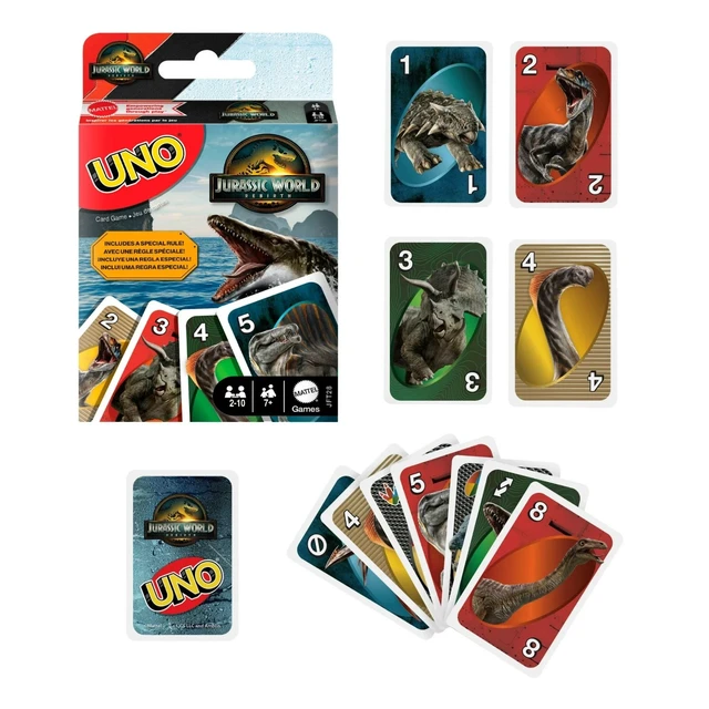 Alt view image 2 of 6 - UNO Jurassic World Rebirth Card Game