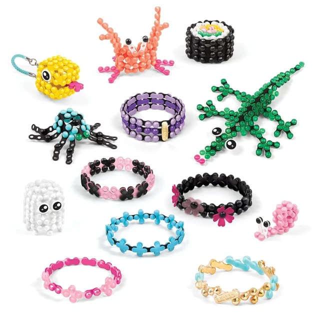 Alt view image 4 of 7 - Make It Real: LinXo Creator Set 650 pcs, DIY 13 Projects, Jewelry & Collectible Figures, Design-Build-Rebuild, Flexible Pieces, Girls & Kids Ages 6+