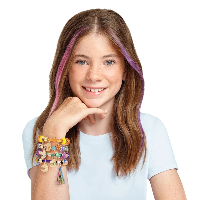 Alt view image 7 of 7 - Make It Real: Unicorn Academy: Enchanting Unicorn Charms Bracelet Kit - 39pc DIY Jewelry Craft, Make 4 Charm & Bead Bracelets, Netflix Series, Kids 8+