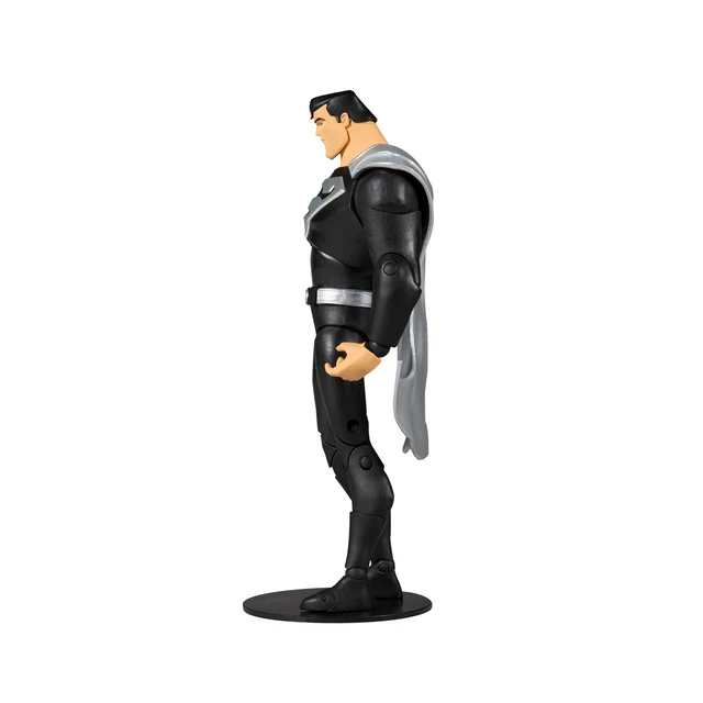 Alt view image 3 of 7 - McFarlane Toys DC Multiverse Superman Black Suit Variant (Superman: The Animated Series) 7" Action Figure with Accessories