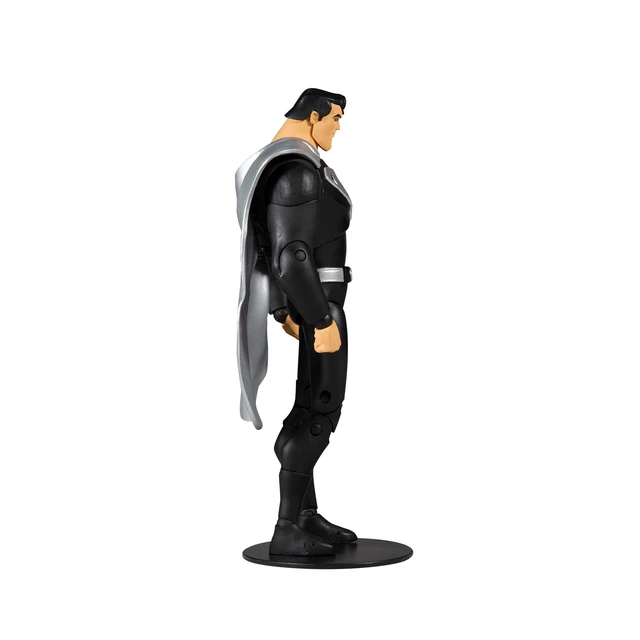 Alt view image 5 of 7 - McFarlane Toys DC Multiverse Superman Black Suit Variant (Superman: The Animated Series) 7" Action Figure with Accessories