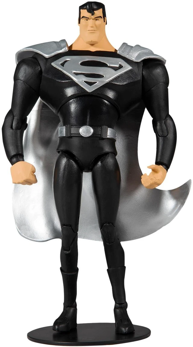 Main image of McFarlane Toys DC Multiverse Superman Black Suit Variant (Superman: The Animated Series) 7" Action Figure with Accessories