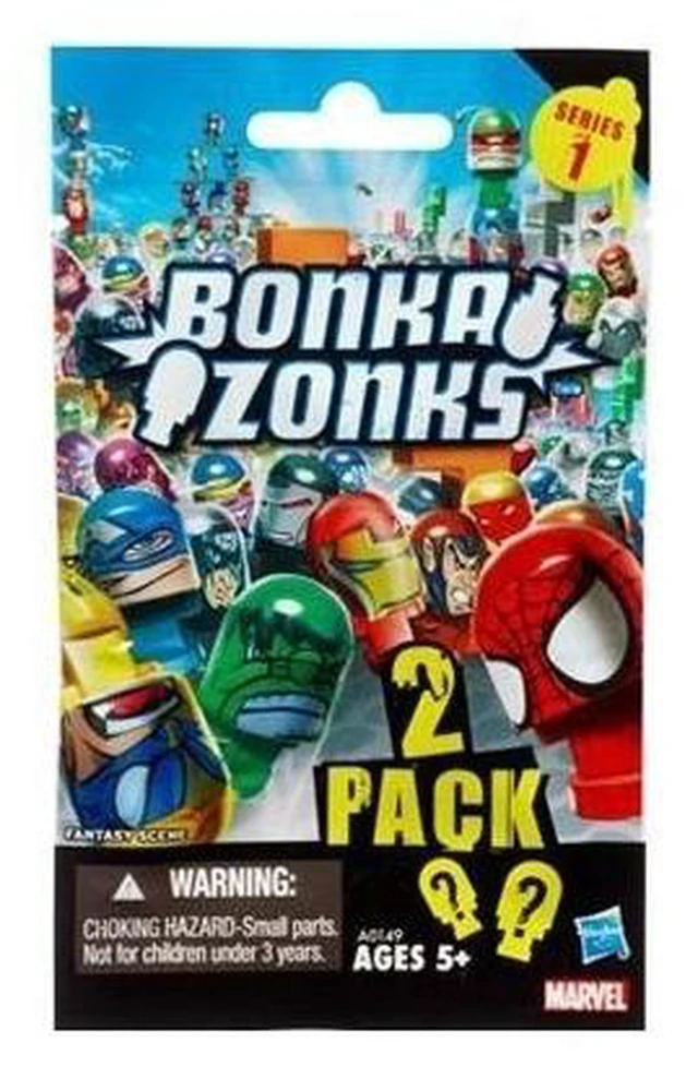 Main image of Marvel Universe Bonkazonks Tops, 2 Pack Blind Bag