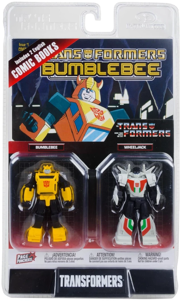 Main image of McFarlane Toys - Transformers Page Punchers 2pk Bumblebee and Wheeljack 3in Action Figures with 2 Comics