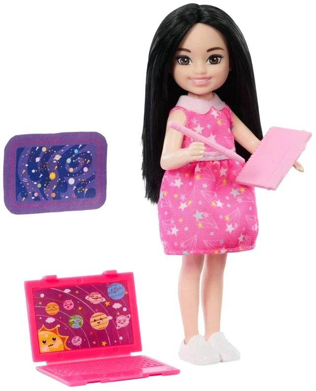Alt view image 4 of 7 - Barbie Chelsea Can Be Career Astronomer Brunette Doll & Accessories