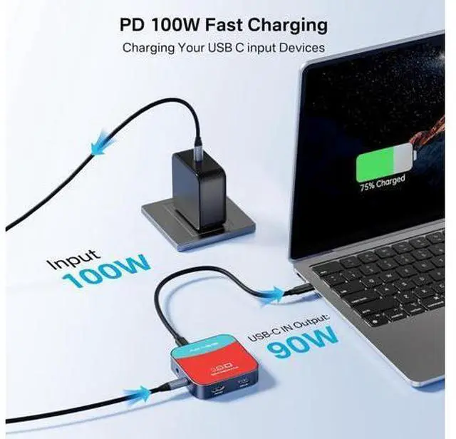 Alt view image 4 of 7 - Capture Card for Nintendo Switch, ACASIS Capture Card & Docking Station 2-in-1, 1080P 60FPS Video Capture Card for Nintendo/Streaming/Meeting, 2*USB-A 3.0 (USB c Capture Card)