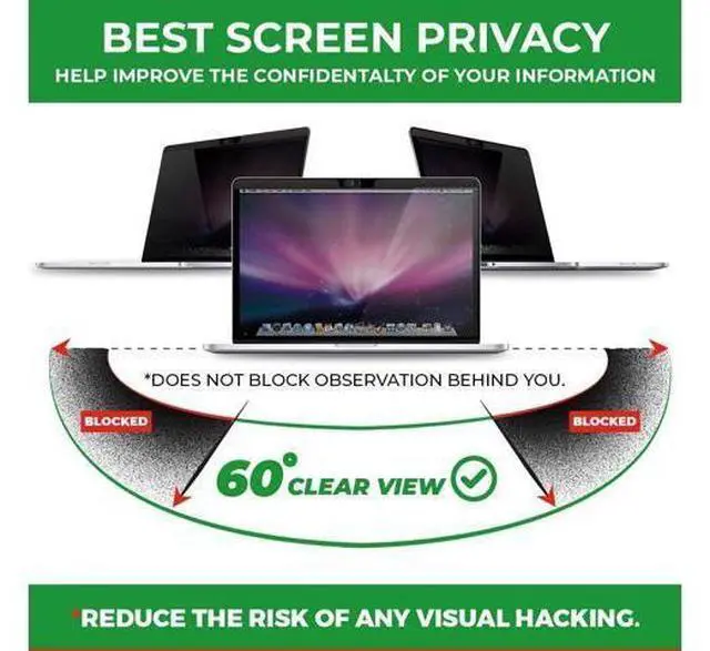 Alt view image 3 of 7 - Screen Protector Magnetic Privacy Filter for 14 inch MacBook Pro, Comes with Camera Cover Slide, Provide Privacy, Anti-Blue Light and Anti-Glare