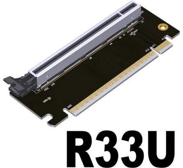 Alt view image 2 of 7 - 4.0 x16 PCIe Extended Card Gen*3/4 Test Protection Card Expansion Riser Adapter Extender PCI-E Slots Protector for Motherboard 1U 2U 3U (R33U)