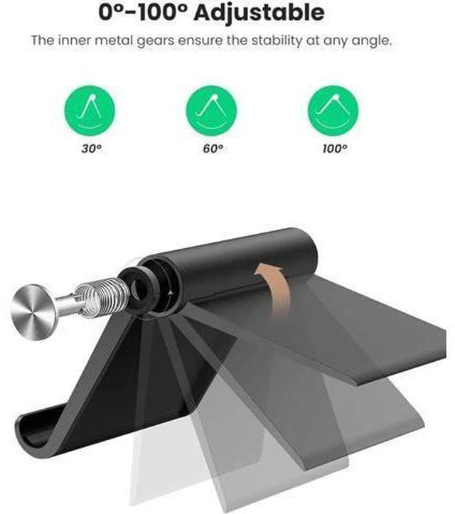 Alt view image 5 of 7 - UGREEN Cell Phone Stand Bundle Phone Holder for Desk Adjustable Compatible with iPhone 12 Pro Max 11 SE XS XR 8 Plus 6 7 Samsung Galaxy Note20 S20 S10 S9 S8 Android Smartphone