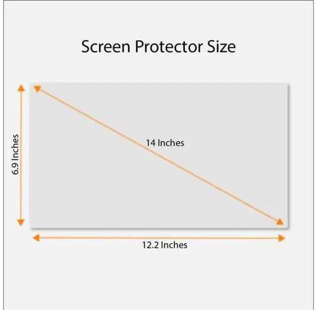 Alt view image 5 of 6 - Tempered Glass Screen Protector for 14 Inches Laptop, 9H Hardness and Crystal Clear, Compatible with Any 14 inch Touch Screen Laptop