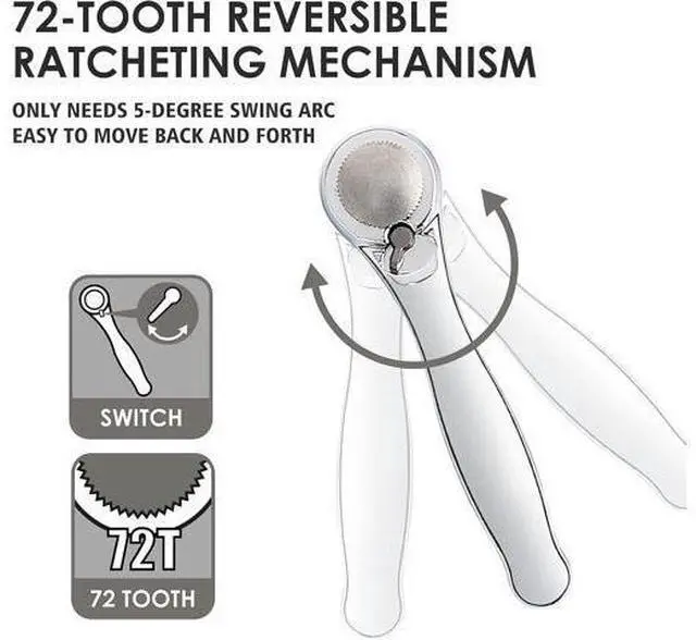Alt view image 3 of 7 - Right Angle Screwdriver 32-Piece 1/4 Inch Mini Ratchet Set Low Profile Offset Screwdriver Bit Set with 72-Tooth Ratcheting Wrench Stubby Ratchet 90 Degree Screwdriver for Small Spaces