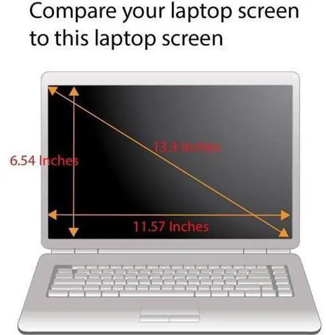 Alt view image 4 of 6 - Tempered Glass Screen Protector for 13.3 Inches Laptop, 9H Hardness and Crystal Clear, Compatible with Any 13.3 inch Touch Screen Laptop