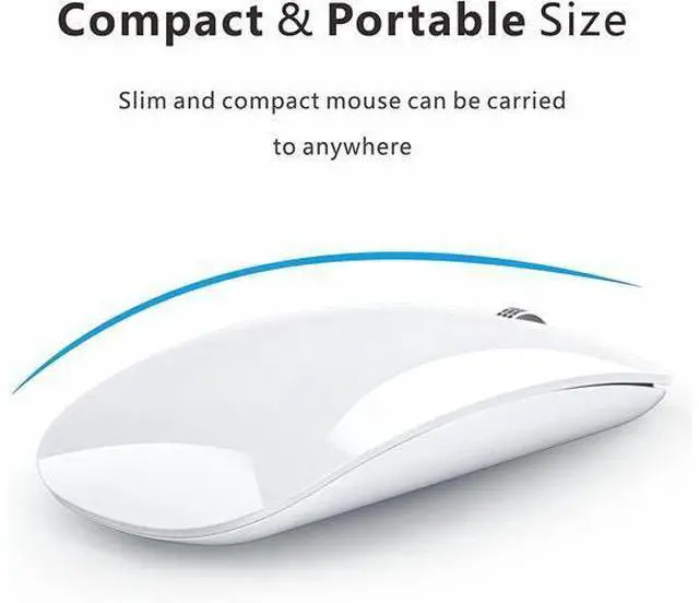 Alt view image 5 of 7 - Uciefy U30 Bluetooth Mouse, Ultra Slim Triple Mode (BT5.1+BT5.1+USB) Rechargeable Wireless Bluetooth Mouse Compatible with iPad, Laptop, MacBook(White)