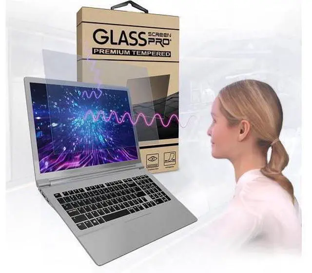 Main image of Screen Protector Blue Light Tempered Glass Screen Protector for 15.6 Inches Laptop, 9H Hardness and Crystal Clear, Compatible with Any 15.6 inch Touch Screen Laptop