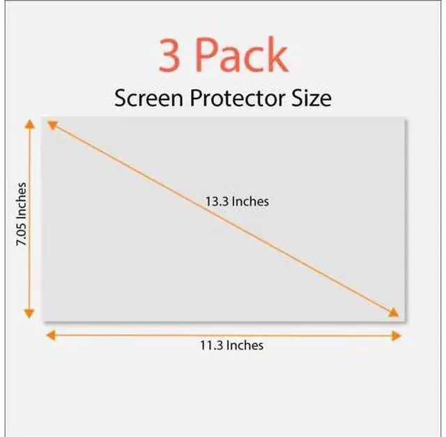 Alt view image 6 of 7 - Anti Blue Light Screen Protector (3 Pack) for 13.3 Inches Laptop. Filter Out Blue Light That Relieve Computer Eye Strain and Help You Sleep Better