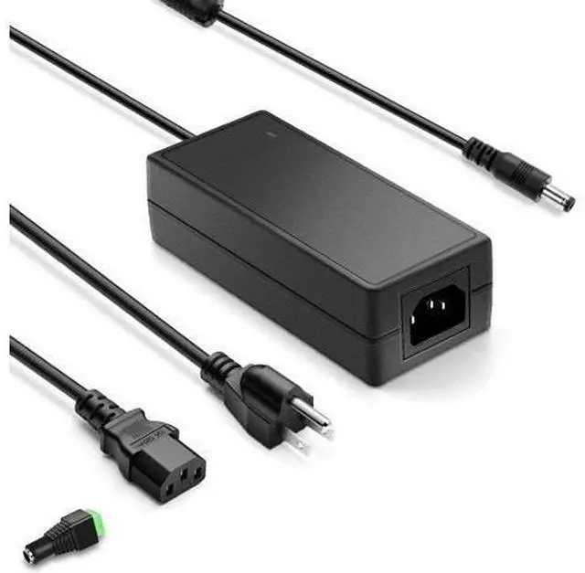 Main image of 5V 10A Power Supply, 100-240V AC to DC 50W Adapter 10 Amp 9A 8.5A 8A 6A Converter 5.5x2.5mm Tip 7.5ft Cord for Christmas Lights, WS2811 WS2812B WS2813 SK6812 LED Strips, Raspberry Pi, Atomic Pi - OEM