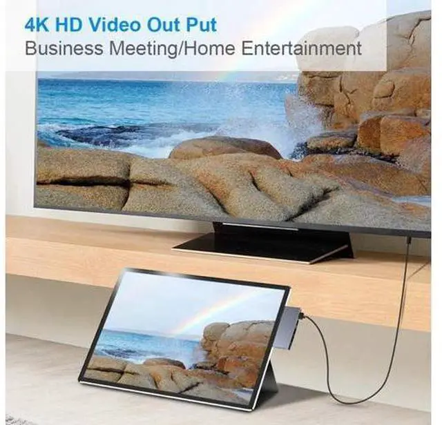 Alt view image 4 of 7 - Surface Pro 6/Pro 5/Pro 4 Docking Station, Microsoft Surface Pro Docking Station with 4K HDMI Port, 3*USB 3.0 Port(5Gps), SD/TF Slot Momery Card Reader for Microsoft Surface Pro 4/5/6