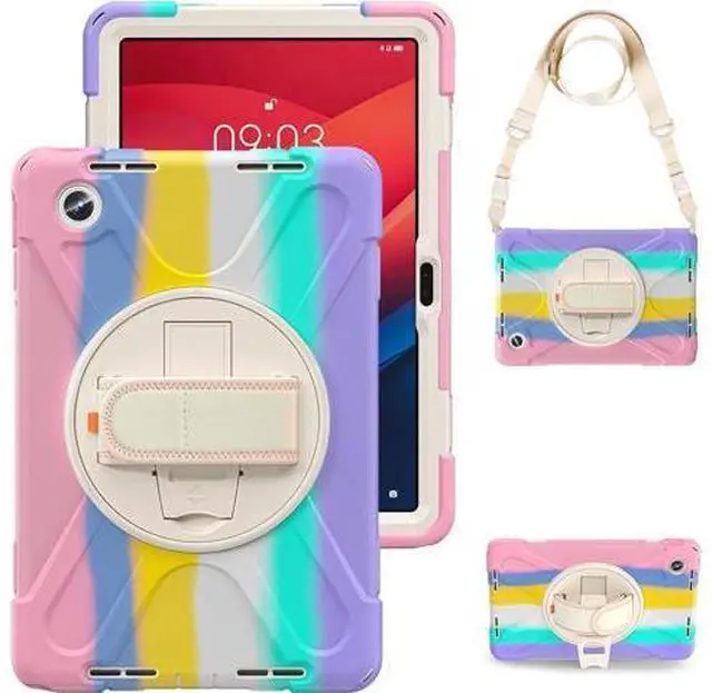 Main image of Case for Tab M11 2024 (TB-330FU/330XU) 11", Durable Shockproof Protective Cover with 360° Rotating Stand - Hand Strap - Shoulder Strap,Colourful