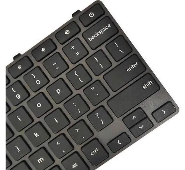 Alt view image 4 of 5 - Replacement Keyboard with US Layout for D-ELL Chromebook 11 3100 D-ELL Chromebook 11 5190 3110 Seroes Laptop 0RFXCF 0H06WJ Black