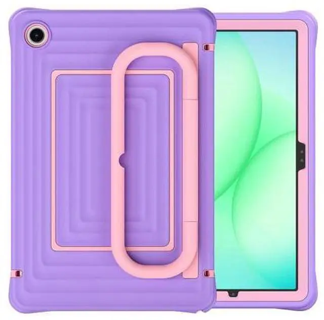 Main image of Case for Galaxy Tab A11+ / A9+ Plus 11 inch, Cute & Durable with Screen Protector, Handle Stand, Shoulder Strap, Drop Proof Sam-sung A11+ Plus Tablet Case 5G for Kids, Boys Purple