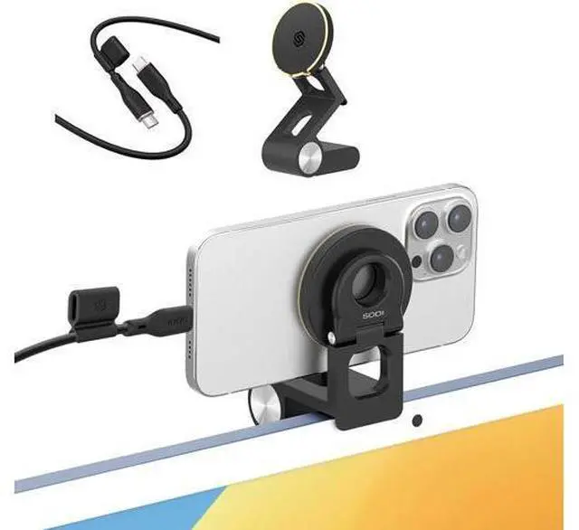 Main image of Continuity Camera Mount for iMac with 100W USB C to USB C Cable 6ft
