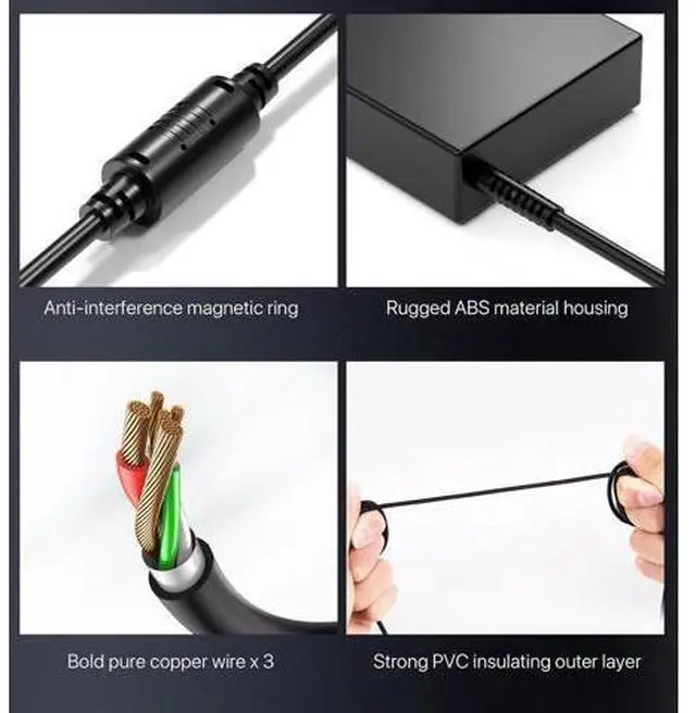 Alt view image 5 of 7 - 180W 150W MSI Charger for MSI Katana GF66 GF76 Pulse GL66 GL76 MSI Stealth 15M Sword Crosshair 15 17 Creator M16 A17-180P4B A18-150P1A AC Adapter
