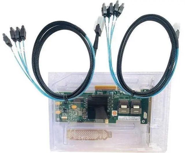Alt view image 2 of 3 - LSI 9223-8i RAID Controller Card SAS 6Gbps PCI E HBA FW:P20 9211-8i IT Mode ZFS FreeNAS unRAID RAID Expander 2* SFF8087 SATA