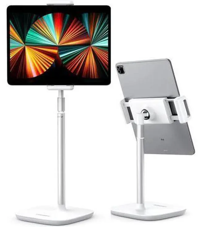 Main image of UGREEN Tablet Stand Holder for Desk Height Adjustable Stand Aluminum Alloy Cradle Desktop Tablet Mount Dock Compatible with iPad Pro 12.9, iPad Air Mini 5 4 3, Nintendo Switch, eBook Reader