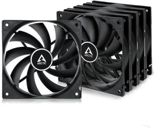 Main image of ARCTIC F12 (5 Pack) - 120 mm Standard Case Fan, Low Noise, Quiet Motor, Computer, Fan Speed: 1350 RPM - Black