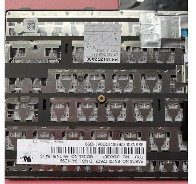 Alt view image 7 of 7 - Genuine Laptop Replacement Non-Backlit Keyboard for Lenovo ThinkPad A475 A485 T470 T480 01AX364 01AX405 01AX446 01HX339 01HX379 01HX299 01HX379 01HX299 01HX328 01HX368 01HX408 01AX364
