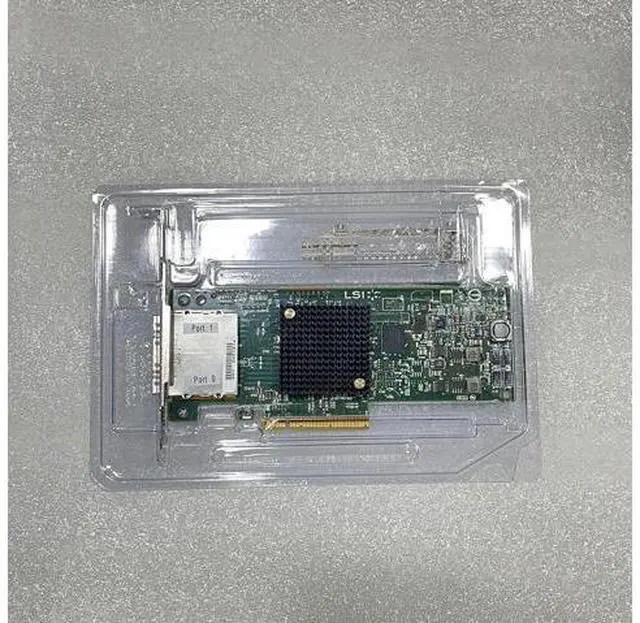 Alt view image 4 of 4 - SAS9207-8e 8-Port PCIe LSI IT Mode 9207-8e SAS 6Gb/s External HBA RAID Card