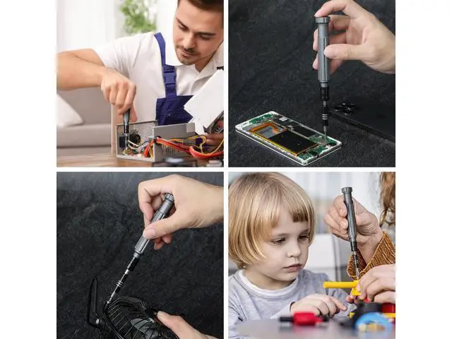 Alt view image 7 of 7 - Precision Screwdriver Set,150 in 1 Electronics Tool Kit with 120 Bits Magnetic Screwdriver Set & 30-bit Magnetic Set Handy Repair Tool for Computer Phone Watch Camera Laptop, Black