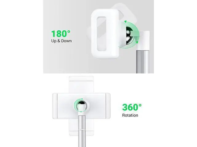 Alt view image 4 of 7 - UGREEN Tablet Stand Holder for Desk Height Adjustable Stand Aluminum Alloy Cradle Desktop Tablet Mount Dock Compatible with iPad Pro 12.9, iPad Air Mini 5 4 3, Nintendo Switch, eBook Reader
