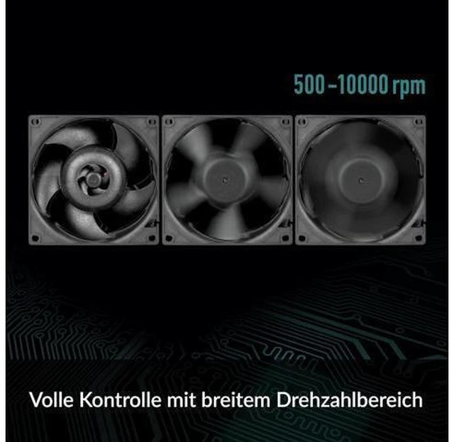 Alt view image 6 of 7 - ARCTIC S8038-10K (4 Pieces) - Fan, 80x80x38 mm, 500-10000 RPM, PWM Regulated, 4-pin Connector, 12 V DC, Black