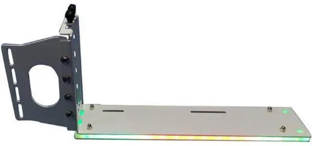 Main image of Vertical Graphics Card Holder Bracket Multiple Slots Adjustable Support with GPU Mount Video Card VGA Support Kit (White,ARGB 5V 3Pin)