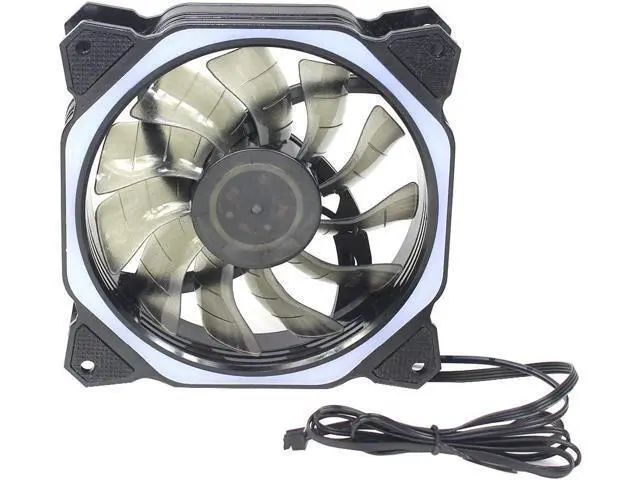 Alt view image 5 of 7 - 120mm RGB Color Case Fans 11- Blades Quiet Computer Cooling PC Fans RGB Color Changing LED Fan with Remote Control Music Rhythm Sync & ARGB Motherboard Sync (5 Pack Fan+Music Controller)