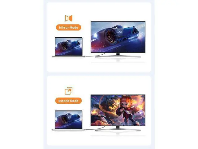 Alt view image 5 of 7 - CableCreation DisplayPort to VGA Cable 6ft Bundle with with 5-in-1 USB C Hub with 4K 60Hz HDMI, 100W Power Delivery, 3 USB 3.0 Data Port for MacBook Pro/Air 2020, IPad Pro/Air 2020 and More