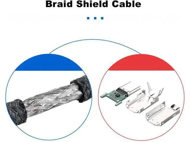 Alt view image 7 of 7 - USB C 3.1 Gen2 10Gbps Cable 4.9ft USB Type C Male to Male Data Cable Audio Video Cable