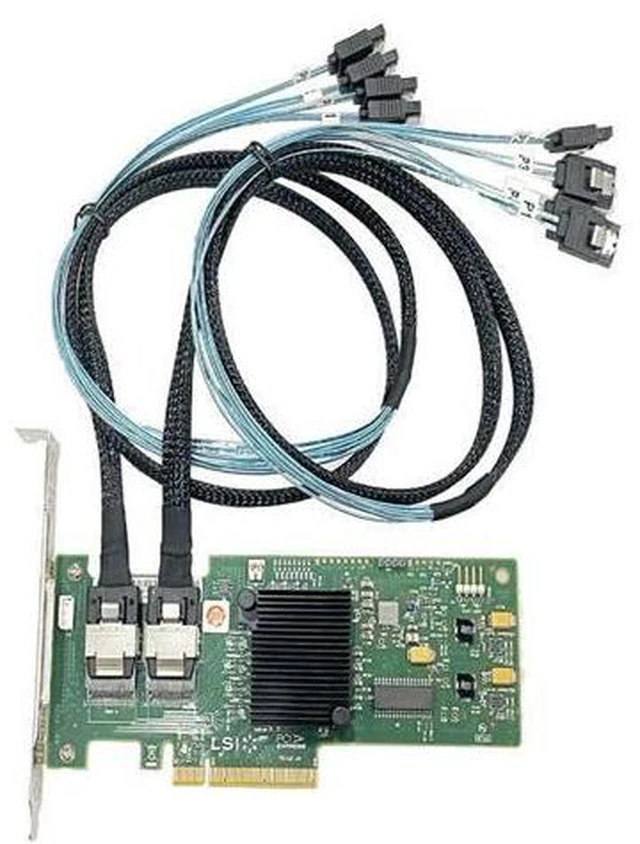 Alt view image 2 of 6 - 9240-8i 6Gbps SAS HBA FW:P20 9211-8i IT Mode ZFS FreeNAS unRAID 2* SFF SATA