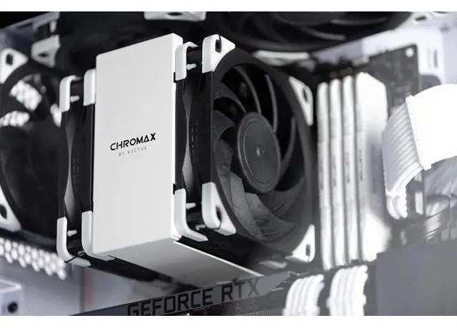 Alt view image 5 of 7 - NF-A12x25 PWM chromax.Black.swap, Premium Quiet Fan, 4-Pin (120mm, Black)