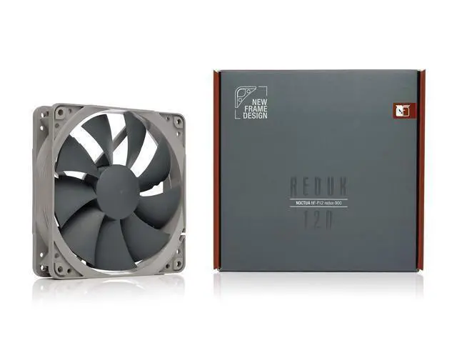 Alt view image 4 of 6 - NF-P12 redux-900, Ultra Quiet Silent Fan, 3-Pin, 900 RPM (120mm, Grey) (Pack of 2)