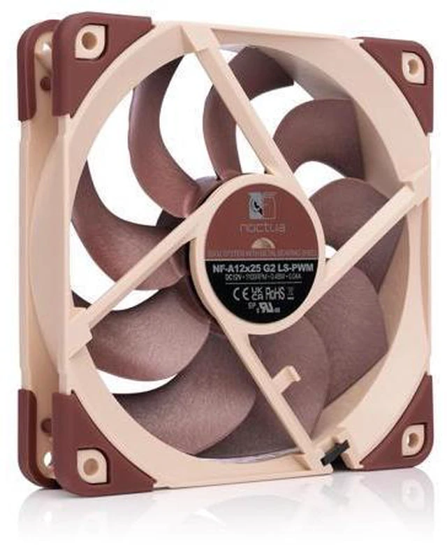 Alt view image 2 of 7 - NF-A12x25 G2 LS-PWM, Premium-Quality Quiet 120mm PC Fan (Brown)